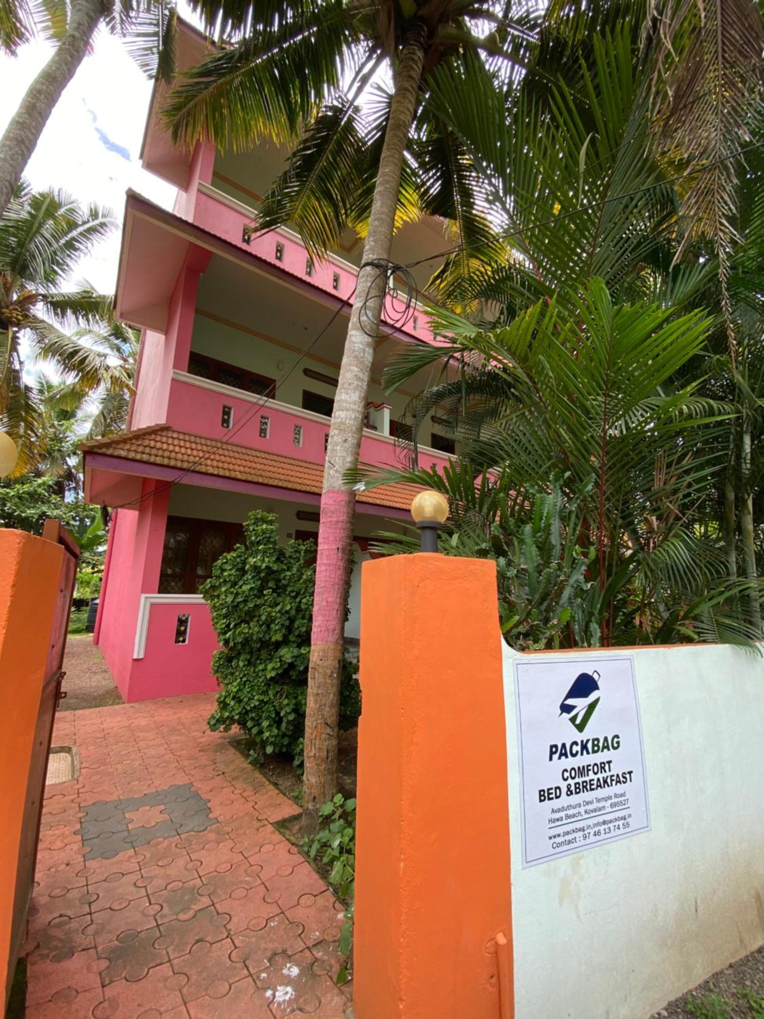 Packbag Comfort Bed & Breakfast Kovalam Exterior foto
