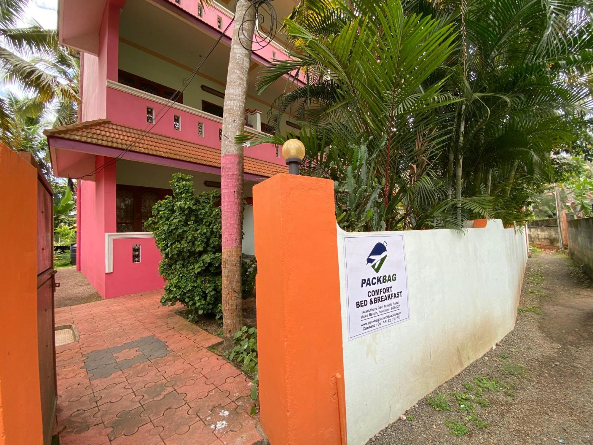 Packbag Comfort Bed & Breakfast Kovalam Exterior foto